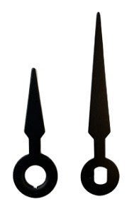 1-1/2" Black Arrow Clock Hands - Clock Parts | Pendulums & Bobs - Bear Woods Supply