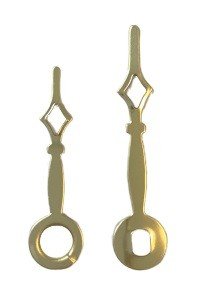 1-3/8" Brass Fancy Clock Hands - Clock Parts | Pendulums & Bobs - Bear Woods Supply