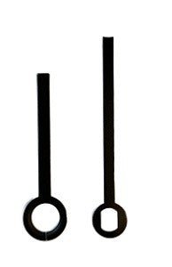 1-5/16" Black Straight Clock Hands - Clock Parts | Pendulums & Bobs - Bear Woods Supply