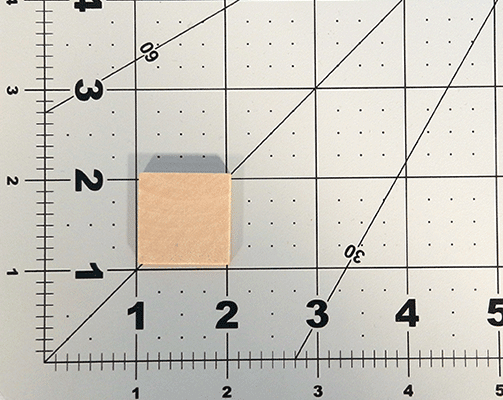 1" x 1" x 1/8" Square Wood Tile (Per 100) - Wood Craft | Hardwood Discs - Bear Woods Supply