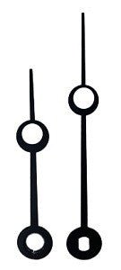 2-1/2" Black Dot Clock Hands - Clock Parts | Pendulums & Bobs - Bear Woods Supply