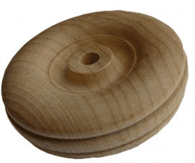 2-1/4" x 1/2" Tractor Wheel (1/4" Hole) - Wood Craft | Toy Wheels - Bear Woods Supply