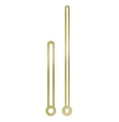 3-3/4" Brass Straight Clock Hands - Clock Parts | Pendulums & Bobs - Bear Woods Supply