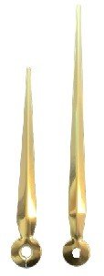 4-1/2" Brass Sword Clock Hands - Clock Parts | Pendulums & Bobs - Bear Woods Supply