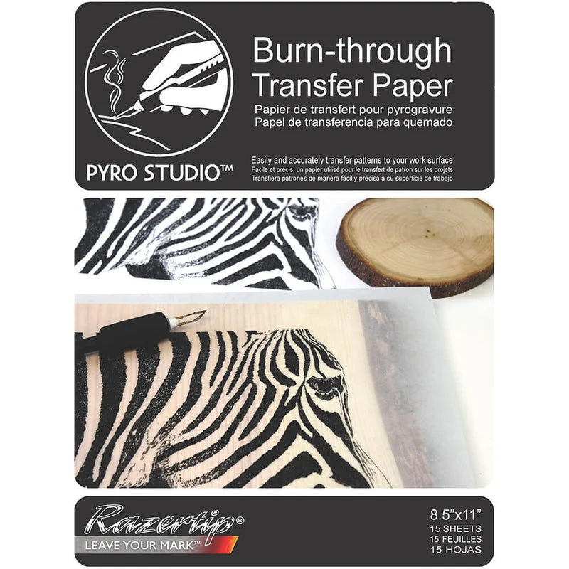 Burn-Through Transfer Paper (15 Sheets) - Razertip Wood Burning