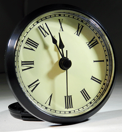Q-87BLK-black-bezel-ivory-roman-numerals-clock-fitup-info.png