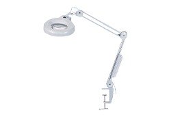 Adjustable Inspection & Magnification Lamp - Fluorescent or LED - Scroll Saw | Dust Collection & Safety - Bear Woods Supply