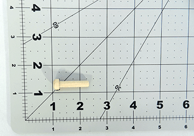 Axle Peg For 1/4" Wheel Hole (Tenon 1-1/16") (Per 25) - Wood Craft | Toy Wheels - Bear Woods Supply