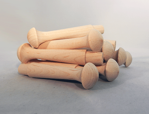 Birch Wood Shaker Pegs 3-1/2 inch by 7/8 inch - Wood Parts | Shaker Pegs - Bear Woods Supply