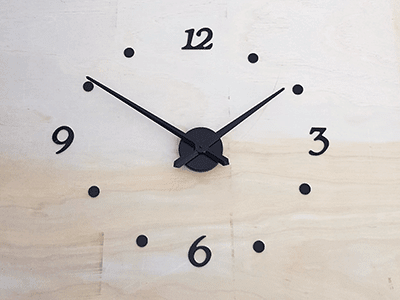 Black Arabic Clock Numbers (2" Tall) - Clock Parts | Clock Kits - Bear Woods Supply