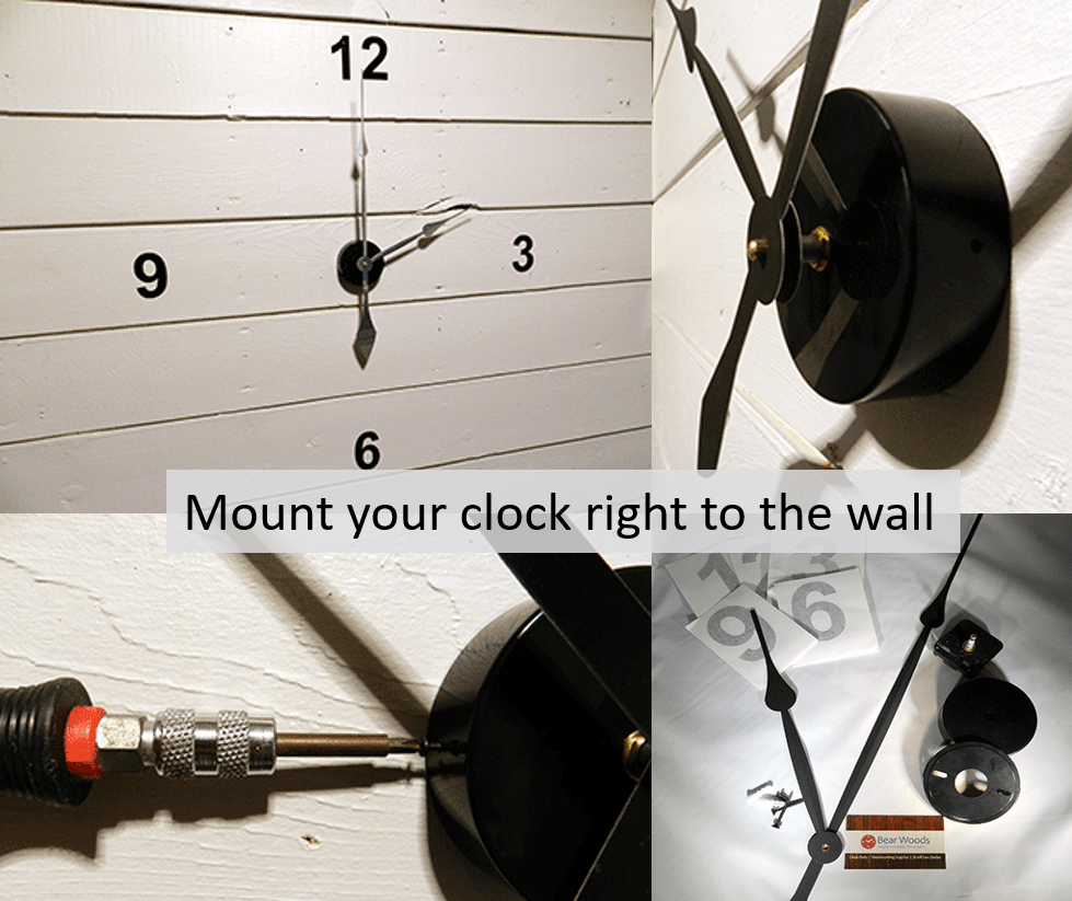 Black Arabic Clock Numbers (2" Tall) - Clock Parts | Clock Kits - Bear Woods Supply