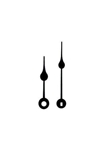 Clock Hands 1-7/8" for sale - Black Spade (For up to 4-1/2" Dial diameter) - Clock Parts | Clock Dials & Faces - Bear Woods Supply