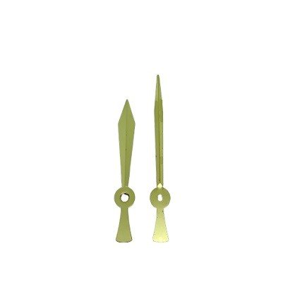 Clock Hands 3-5/8" for sale Brass (For up to 9" Dial diameter) - Clock Parts | Clock Dials & Faces - Bear Woods Supply