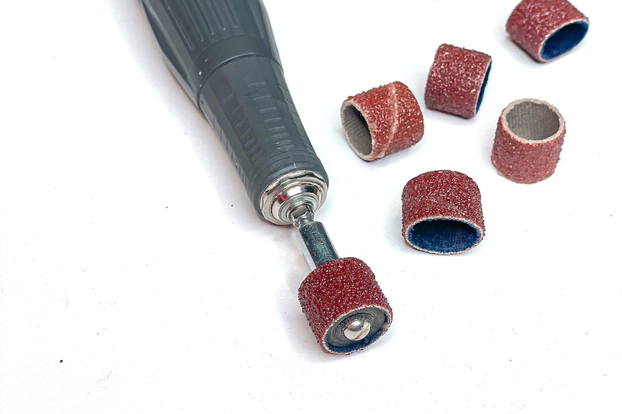 Course Grit 1/2" Rotary Abrasive Bands (Per 25) - Power Carving | Rotary Tools & Starter Kits - Bear Woods Supply