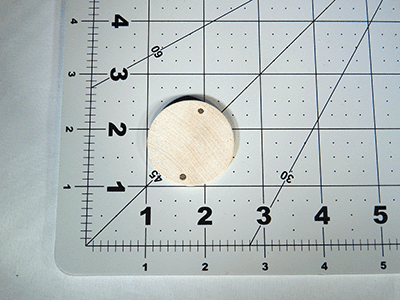 Drilled Wooden Discs, Birthday Board Tags 1-1/2" X 1/8" (Per 25) - Wood Craft | Hardwood Discs - Bear Woods Supply