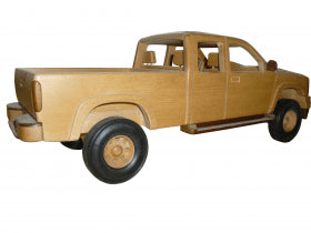 Extended Cab Pickup 18" (Woodworking Pattern) - Wood Craft | Toys & Joys Patterns - Bear Woods Supply