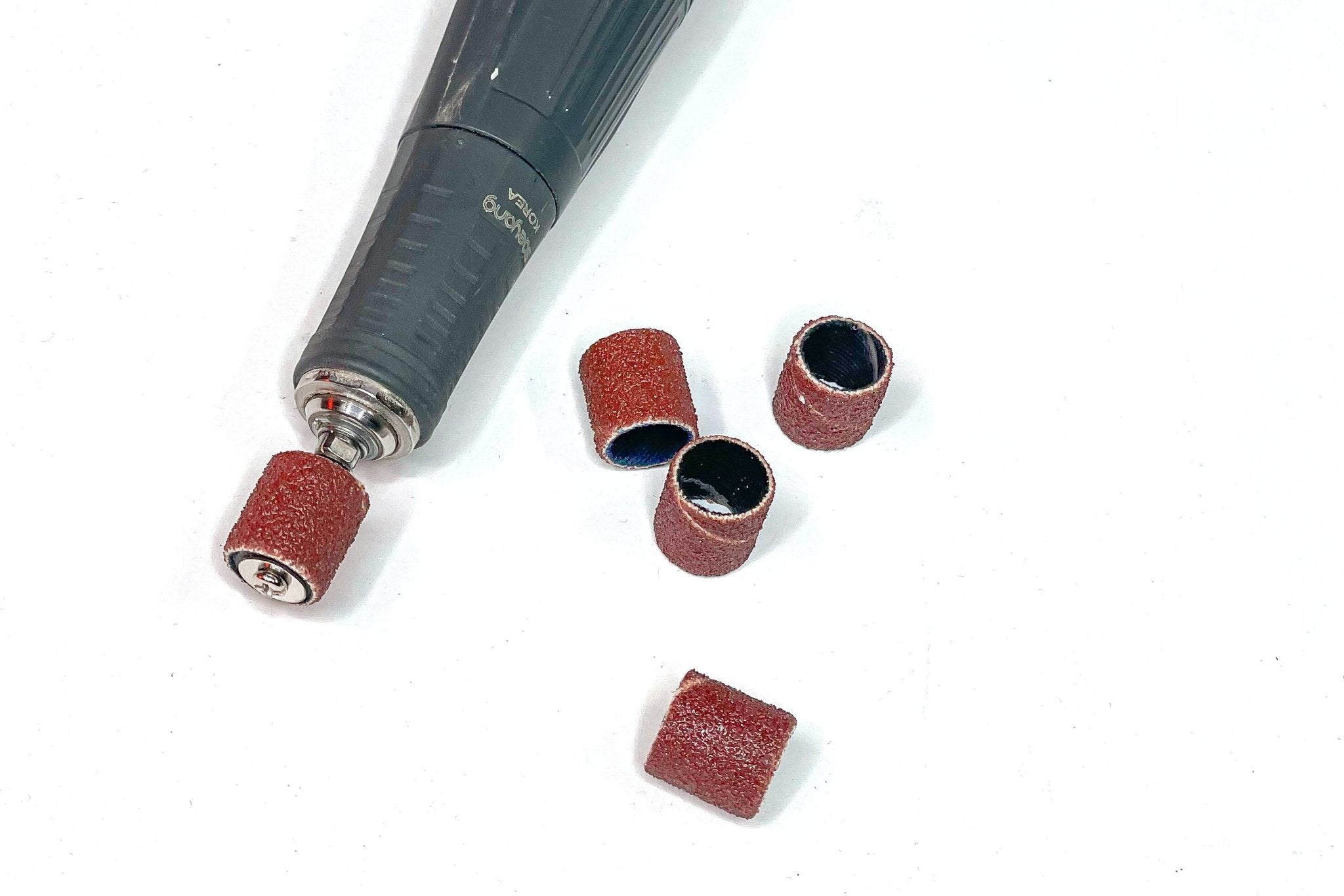 Fine Grit 3/8" Rotary Abrasive Bands (Per 25) - Power Carving | Rotary Tools & Starter Kits - Bear Woods Supply