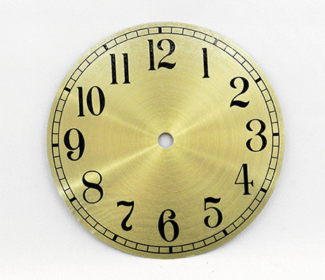 Gold Arabic Metal Clock Dials 6" - Clock Parts | Clock Dials & Faces - Bear Woods Supply