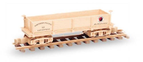 Gondola Train Car 18" (Woodworking Pattern) - Wood Craft | Toys & Joys Patterns - Bear Woods Supply