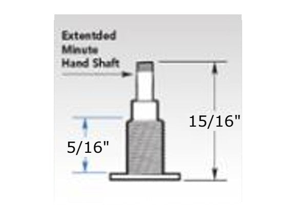 High Torque, Continuous Sweep Clock Motor, AA Cell, up to 5/16" Dial Face - Clock Parts | Clock Dials & Faces - Bear Woods Supply