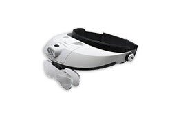 Magnification Headband with LED Light - Scroll Saw | Dust Collection & Safety - Bear Woods Supply