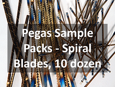 Pegas Scroll Saw Blades Sample Pack - Spiral Variety Pack - Scroll Saw | Scroll Saw Blades - Bear Woods Supply