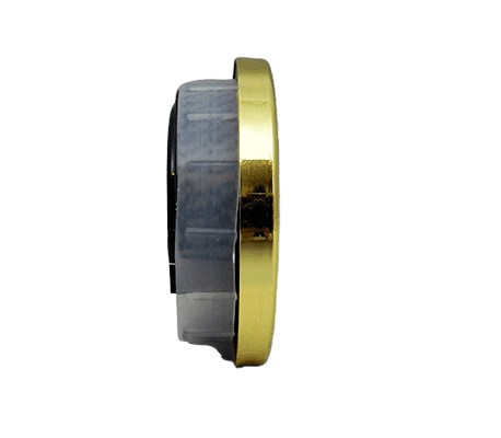 PREMIUM 2-3/4" White Arabic Clock Insert - Real Brass Bezel - Clock Parts | Clock Inserts - Bear Woods Supply