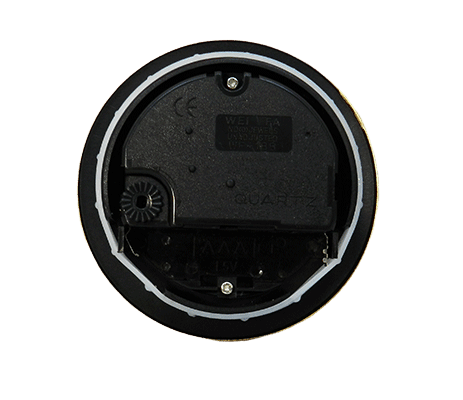 PREMIUM 2-3/4" White Arabic Clock Insert - Real Brass Bezel - Clock Parts | Clock Inserts - Bear Woods Supply