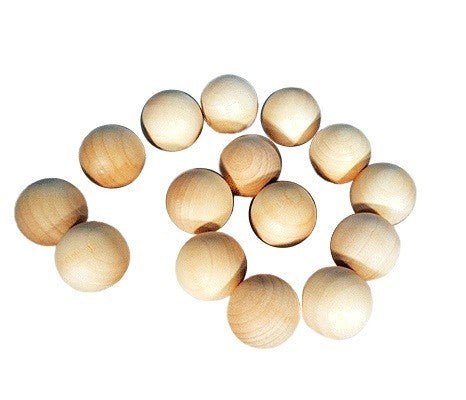 Round Wood Craft Balls 1 inch Diameter (Bags of 25) - Wood Craft | Wood Balls - Bear Woods Supply