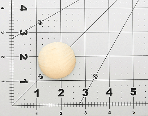 Round Wood Craft Split Balls 1-1/2 inch Diameter by 3/4 inch thick (Bags of 25) - Wood Craft | Wood Balls - Bear Woods Supply