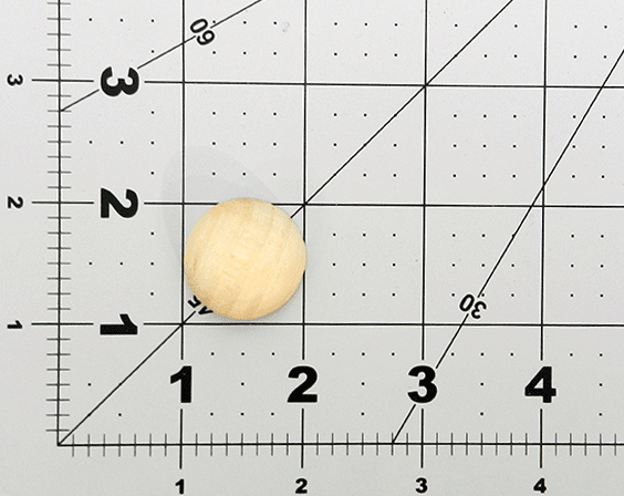 Round Wood Craft Split Balls 1 inch Diameter by 1/2 inch thick (Bags of 25) - Wood Craft | Wood Balls - Bear Woods Supply
