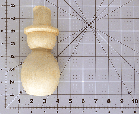 Snowman 2-5/8" x 5-3/4" - Wood Craft | Wood Shapes & Cutouts - Bear Woods Supply