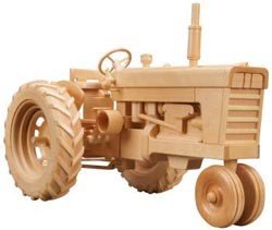 THE RED TRACTOR PATTERN (12") - Wood Craft | Toys & Joys Patterns - Bear Woods Supply