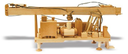 Water Well Drill Rig Woodworking Pattern (approx. 16") - Wood Craft | Toys & Joys Patterns - Bear Woods Supply