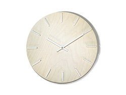 White - Complete Clock Kit with Shiny White Clock Hands, Motor, Wood Round and Matching Ticks - Clock Parts | Clock Kits - Bear Woods Supply