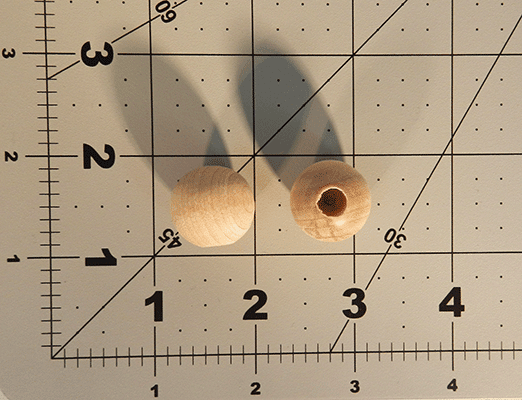 Wood Dowel Cap 3/4" (For 1/4" Dowel) (Per 25) - Wood Parts | Dowel Caps - Bear Woods Supply