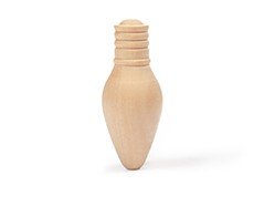Wood Light Bulb 2-1/8" x 7/8" - Shop & Safety | Lights & Magnification - Bear Woods Supply