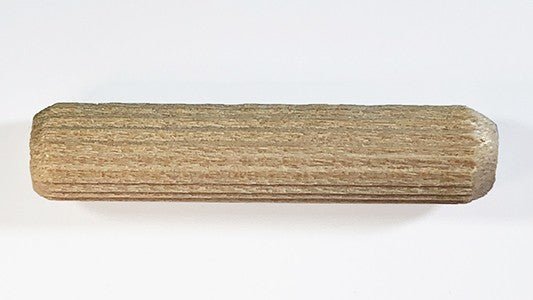 Wood Multi-Groove Metric Dowel Pins 8mm by 38mm (Per 100 Dowel Pins) - Wood Parts | Dowel Pins - Bear Woods Supply
