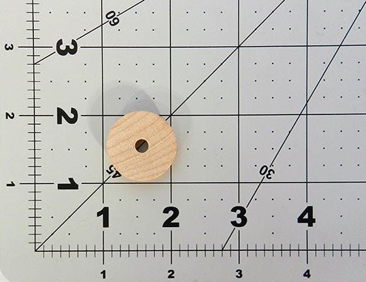 Wood pulley for wood models 1" Diameter X 1/4" Thick - Wood Craft | Toy Wheels - Bear Woods Supply