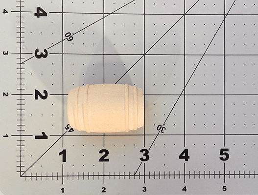 Wood Toy Barrel 1-1/8" x 1-5/8" - Wood Parts | Dowel Rods - Bear Woods Supply
