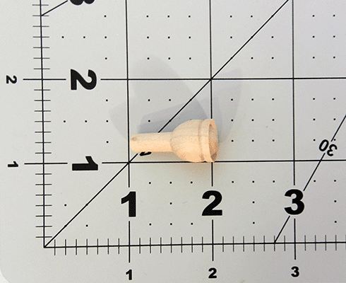 Wood Toy Headlight 1/2" x 1" (7/32" Dia. Tenon) - Wood Parts | Dowel Rods - Bear Woods Supply