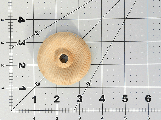 Wood Toy Wheels, 2-1/4" by 5/8" (3/8" Hole) (Per 25 Wood Toy Wheels) - Wood Craft | Toy Wheels - Bear Woods Supply