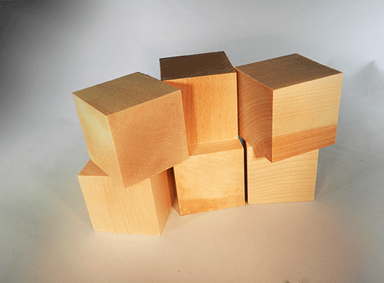 Wooden 2" Cubes (Each) - Shop & Safety | Universal Wood Finish - Bear Woods Supply