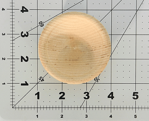 Wooden Miniature Bowsl 2-1/2" wide by 1-1/16" high - Wood Craft | Wood Shapes & Cutouts - Bear Woods Supply
