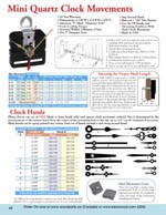 Clock Parts Catalog