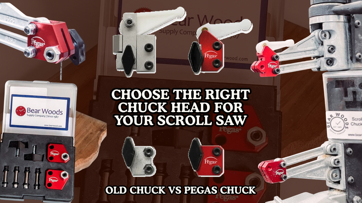 Pegas Chuck Heads - Saw Compatibility and Regular vs DW Chucks