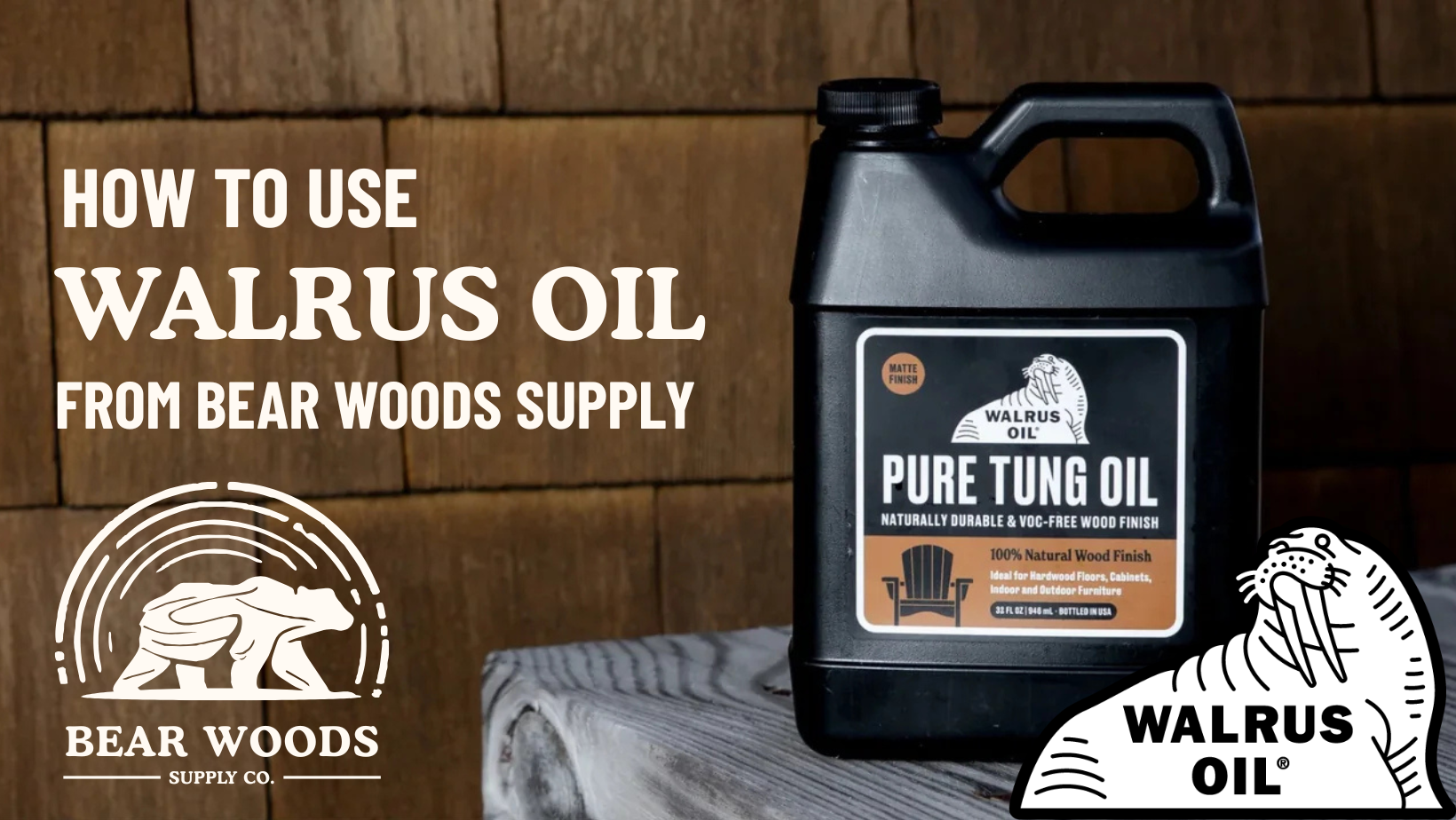 Pure Tung Walrus Oil: How to Use It to Wood Finish