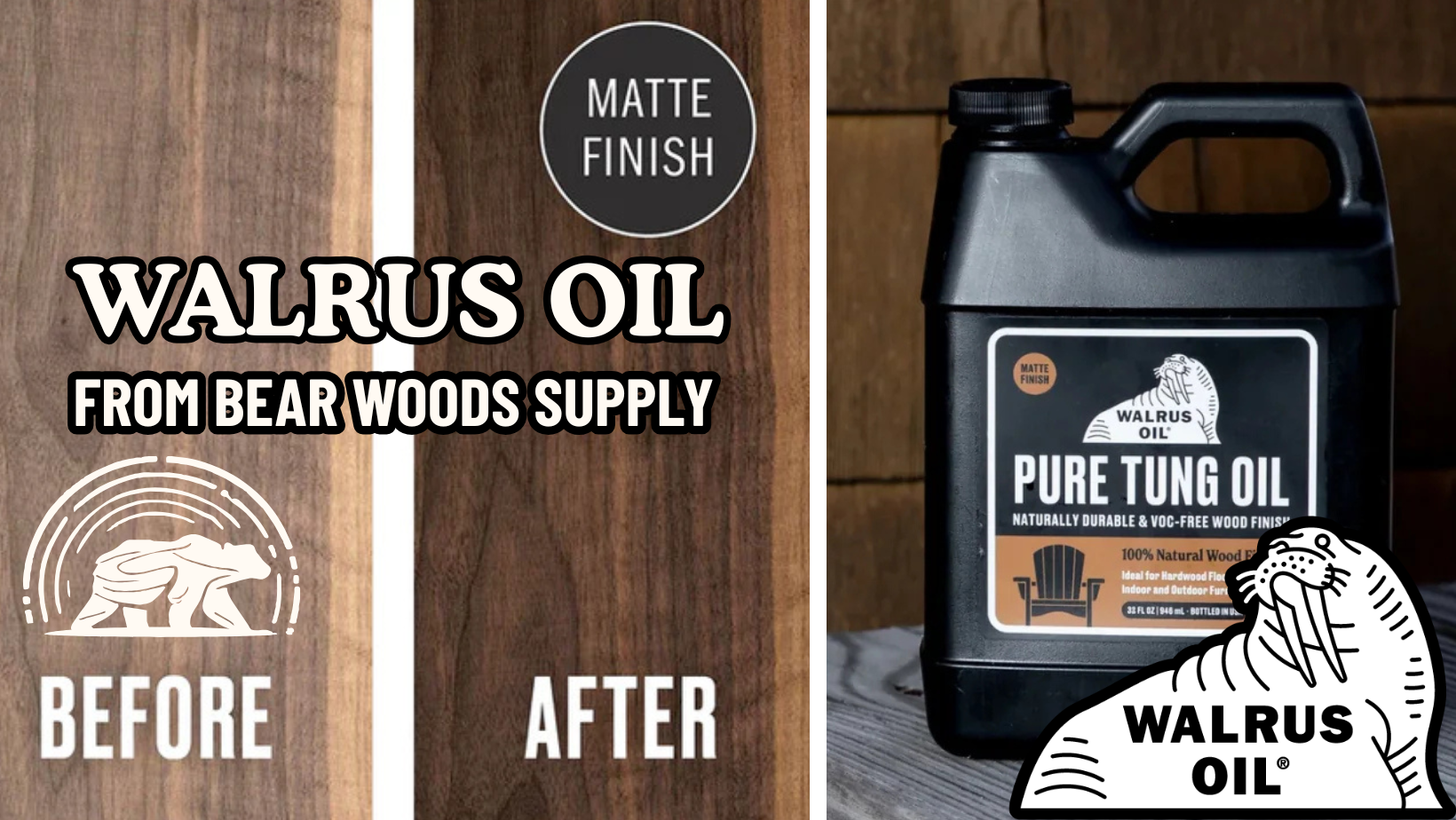 Walrus Oil - Naturally Hardworking Wood Finishing & Sealing