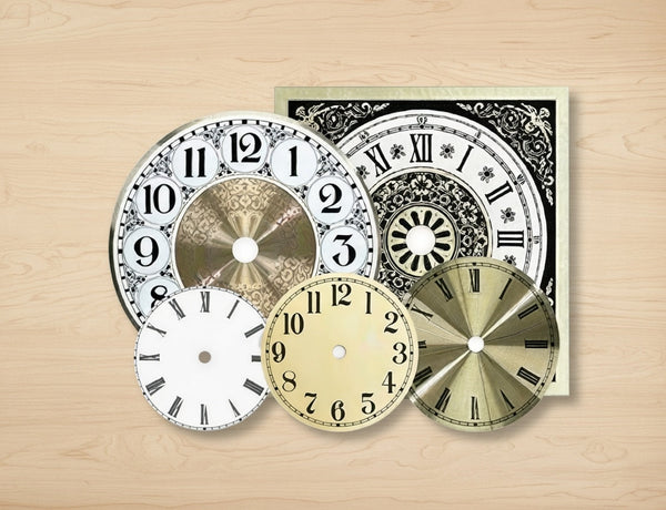 Small Aluminum Clock Dials & Faces