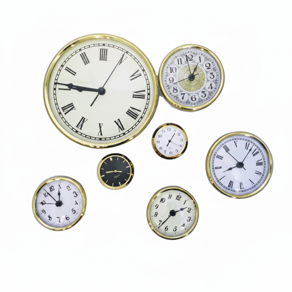 Premium Brass & Glass Clock Inserts